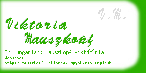 viktoria mauszkopf business card